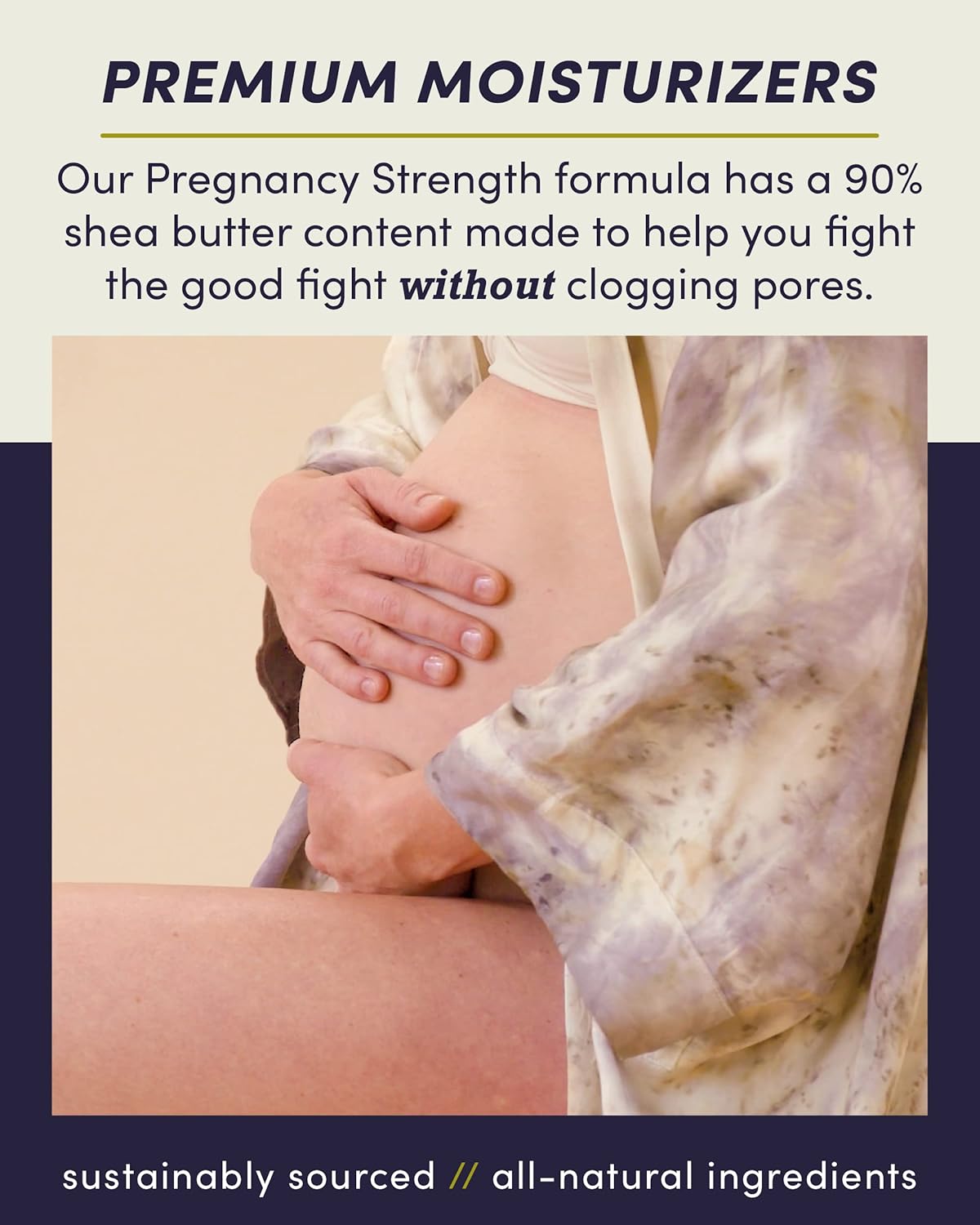 Eu'Genia Pregnancy Formula (Lavender, 12oz), 100% Pure Unrefined Ghanaian Shea, Premium Moisturizer Helps Prevent Stretch Marks, for All Skin & Hair Types