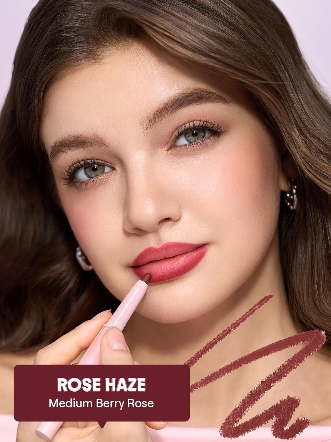 SHEGLAM Cloudline Blur Lip Liner Long Lasting,Vegan & Cruelty-Free Lip Stain-Rose Haze