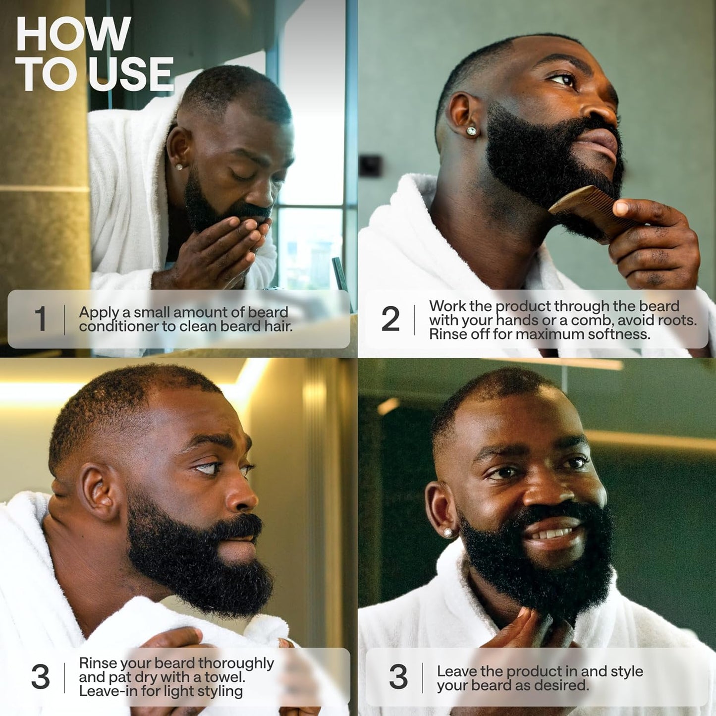 Beard Conditioner for Men - Conditioner Softener - Part of a Beard Care Kit for Men along with Beard Oil, Balm, Wash - Sandalwood Beard Conditioner 5 Oz (2 Pack)