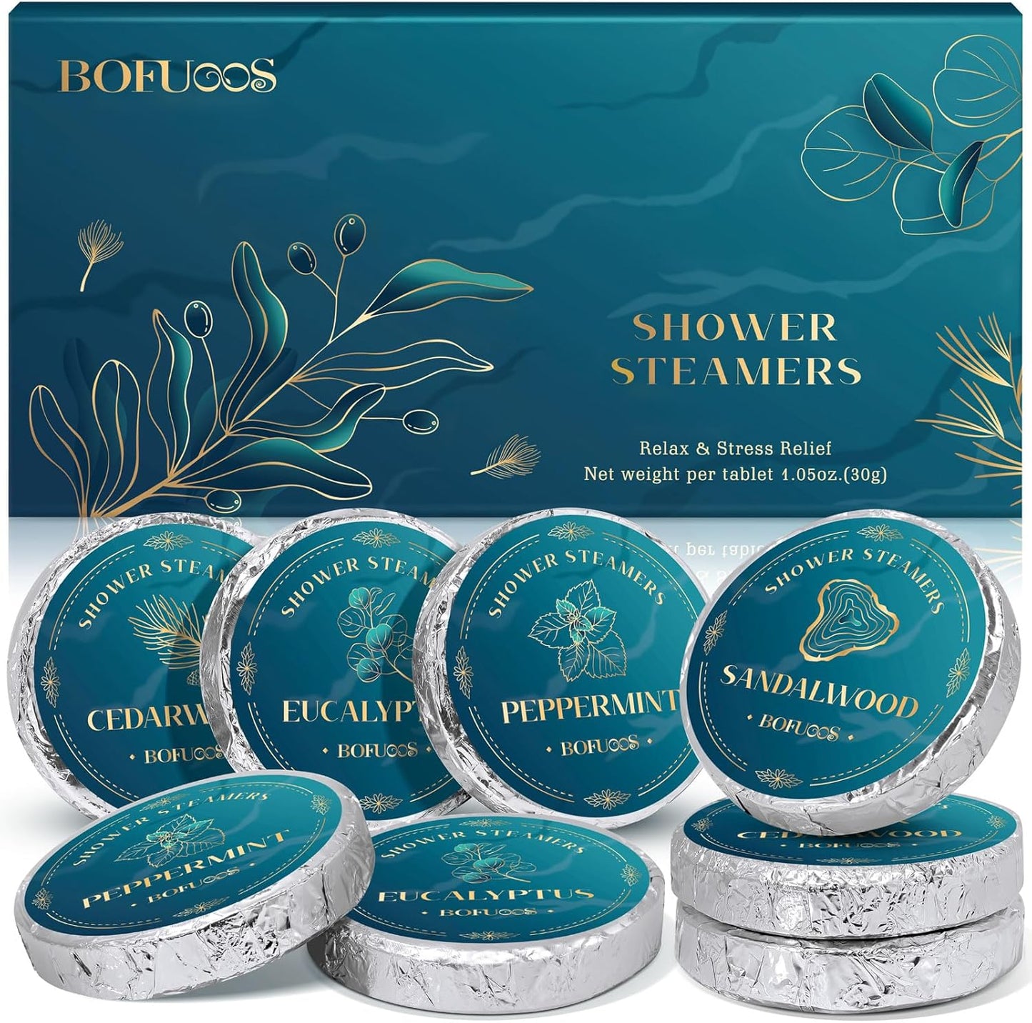 Shower Steamers Aromatherapy – Birthday & Christmas Gifts for Men Teen Dad, Stocking Stuffers White Elephant Gifts for Adults, SPA Self Care Relaxing Natural Essential Oils Bath Bombs