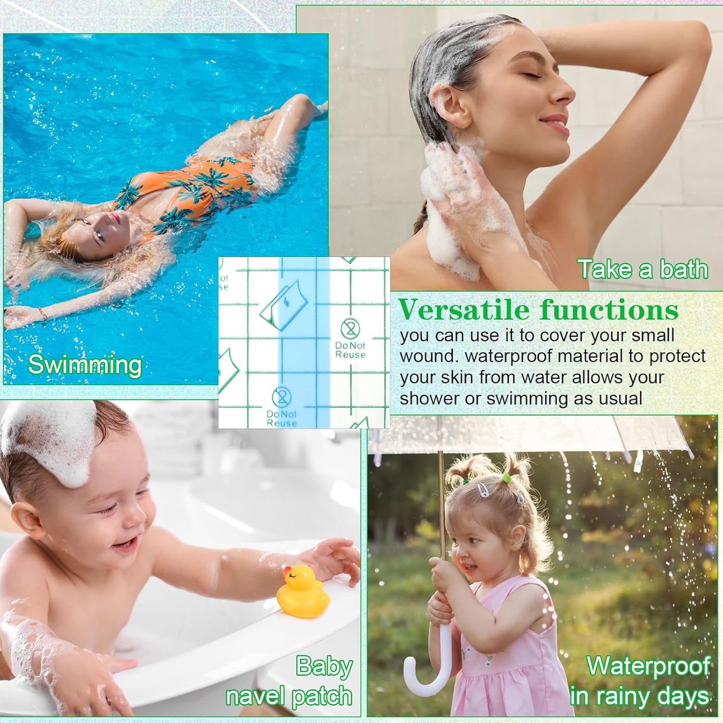 100 Pieces Makeup Hand Palette Single Use Makeup Mixing Palette Professional Makeup Artist Must Haves Disposable Transparent Waterproof Cosmetic Tray Adhesive Tape for Women and Girls