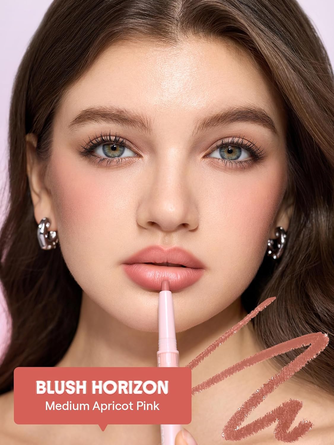 SHEGLAM Cloudline Blur Lip Liner Long Lasting,Vegan & Cruelty-Free Lip Stain-Blush Horizon