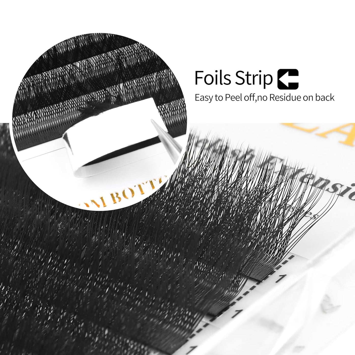 W Lash Extensions 5D Eyelash Extensions W Shape 0.07mm Thickness L Curl 11mm Premade Fans W Lashes Individual Lashes Matte Black 12 Rows False Eyelashes Volume Lashes(W-5D-0.07-L,11mm)