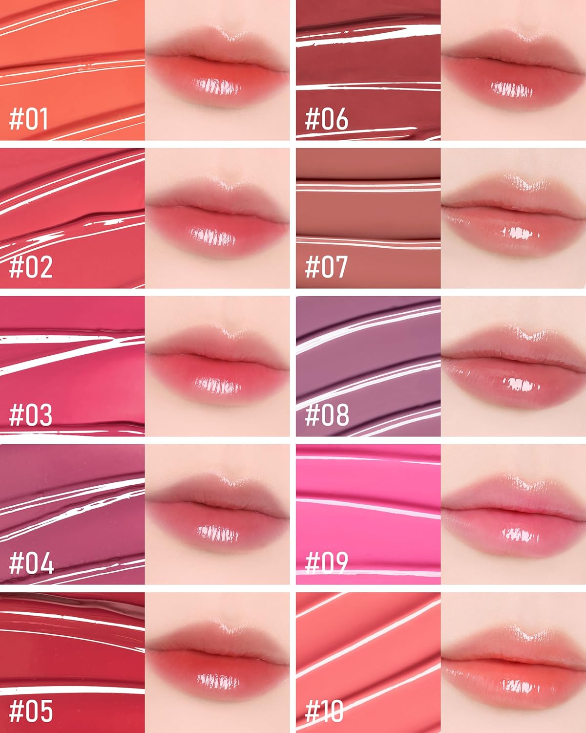 THESAEM Saemmy's Ade Shot Tint - Korean Lip Titnt, Water Gel Lip Stain with Plump Glowy Moisturizing Finish, Buildable Radiant Gloss, Long-Lasting Comfort, 0.1 fl.oz. (04 Violet Gin)