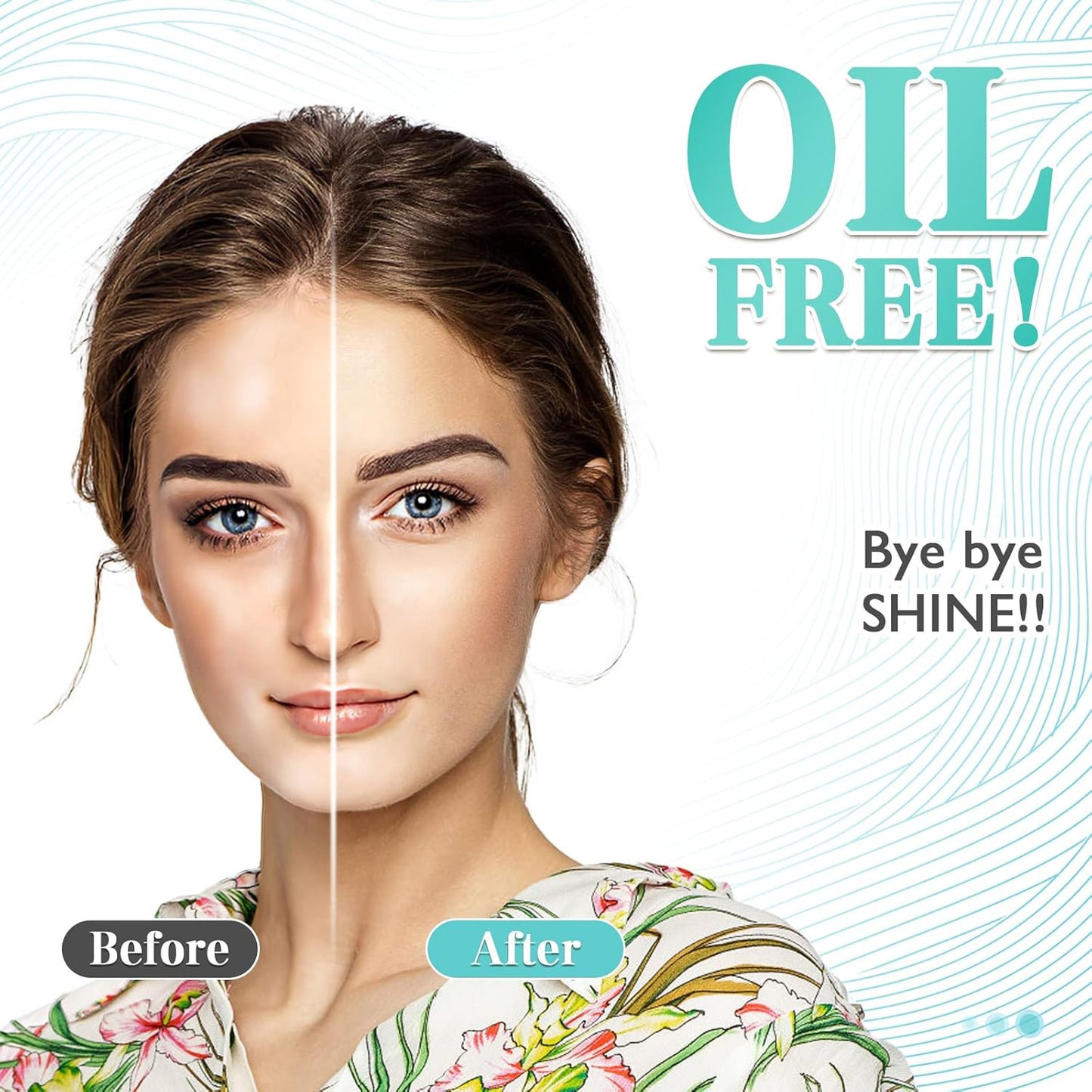 2pack Natural Oil Absorbing Sheets For Face with Mirror Case,Refillable Compact Dispenser Oil Blotting Paper Roll For Oily Skin, Makeup Friendly Oil Blotting Sheets For Men Women Facial Skin Care