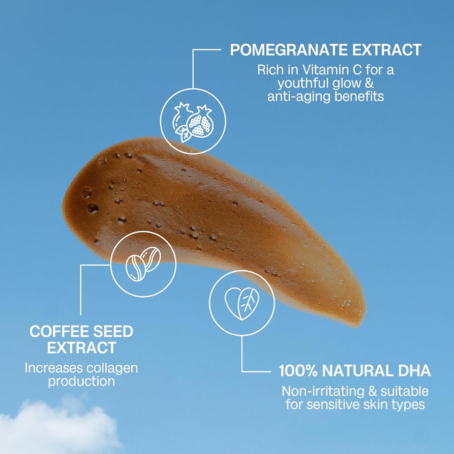 Bali Body Self Tanner Mousse Dark – Sunless Tanning Foam for Body | Natural, Streak-Free, Fake Tan | Vegan, Cruelty-Free, Organic Self Tan Mousse for All Skin Types (200ml/6.7 fl oz)