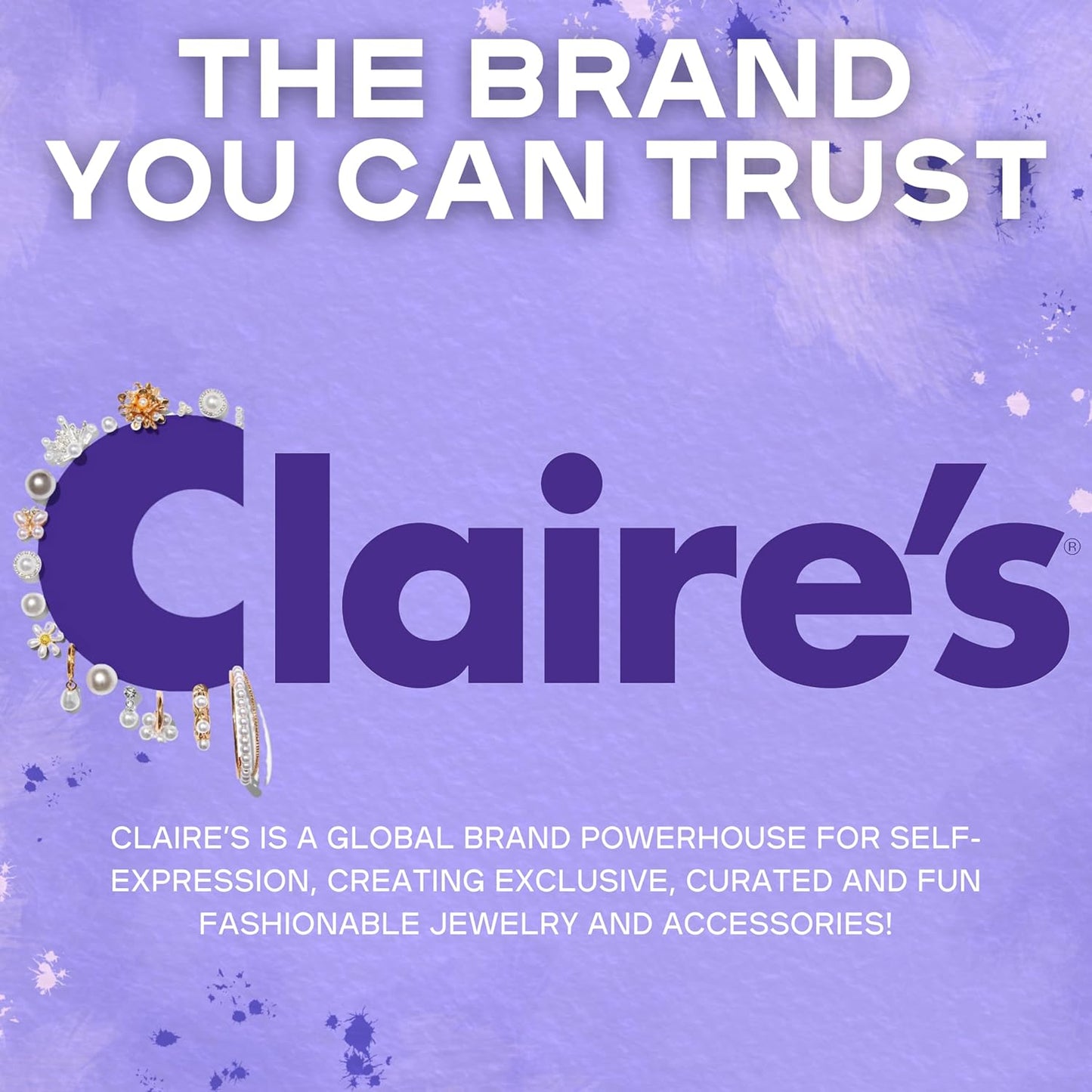 Claire's Accessories Snow Leopard Cosmetic Makeup Kit for Girls which includes Eye Shadows, Lip Gloss, Nails and More