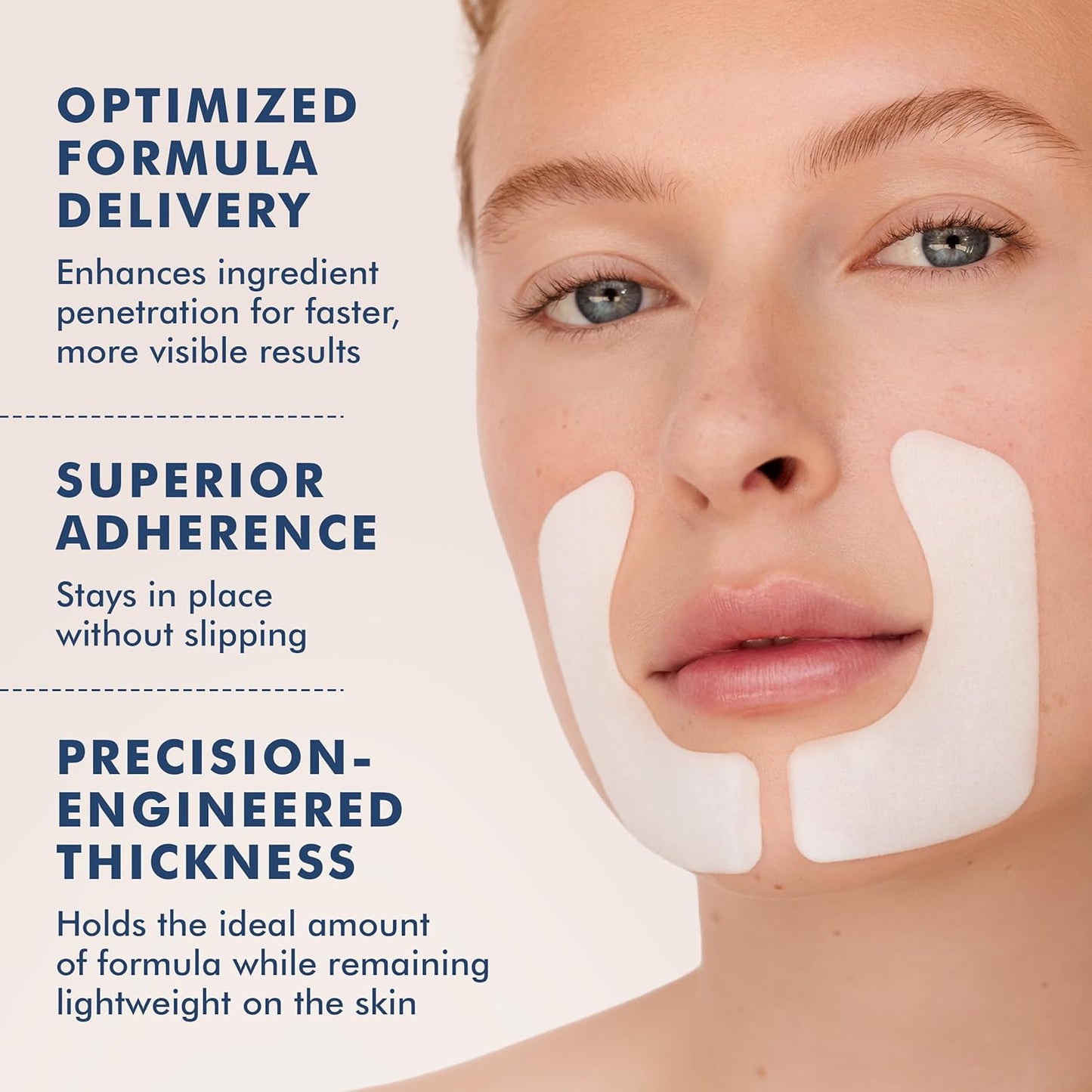 Skyn ICELAND Hydro Cool Firming Smile Line Patches, 10 Minute Smoothing Treatment with Peptides and Hyaluronic Acid, All Skin Types, 4 Pairs