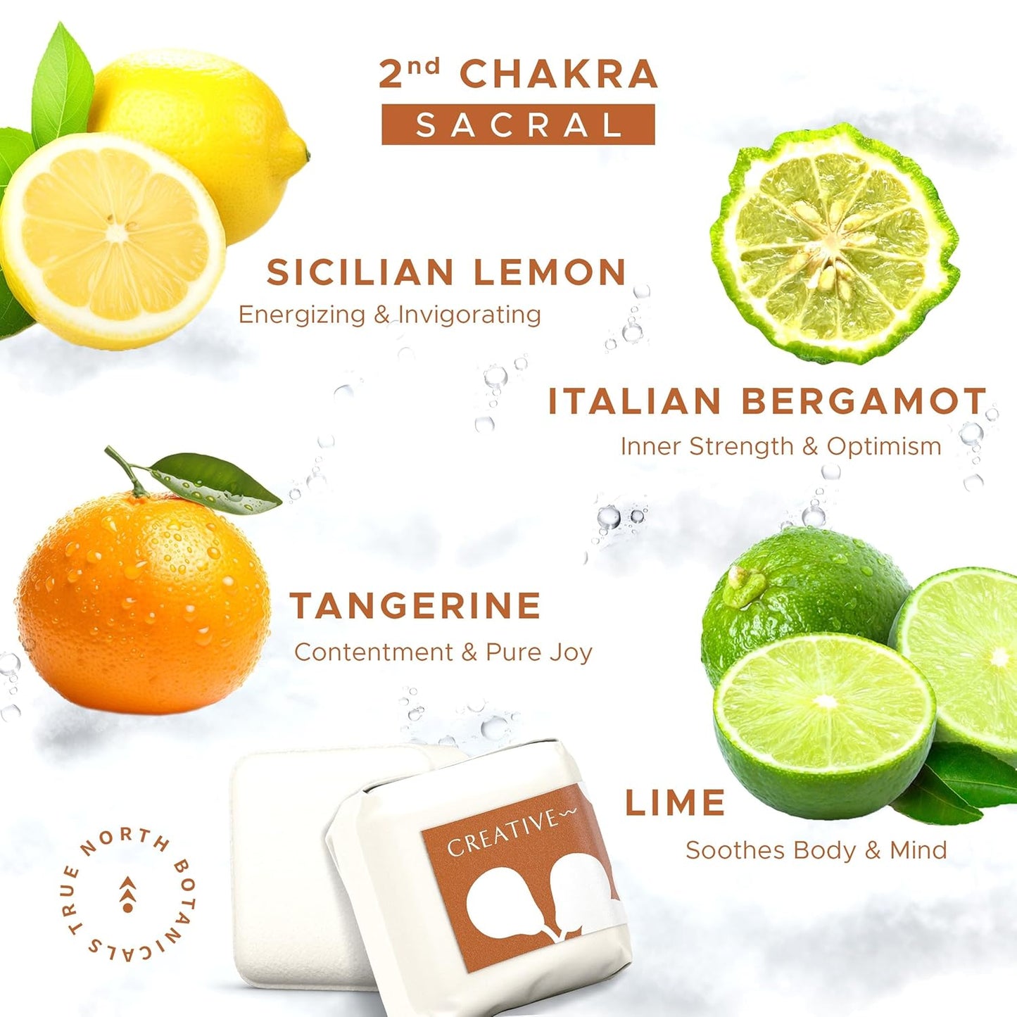 Large Shower Steamers (12 Pack-1.75oz Each) Chakra Aromatherapy Optimism & Self-Esteem-Ideal Men/Women/Teens Christmas & Birthdays (2nd Chakra - Bergamot, Tangerine, Lime)