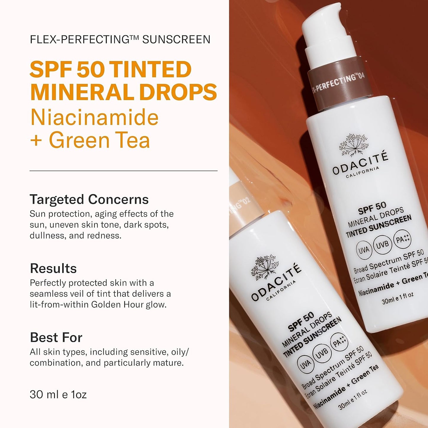 SPF 50 Flex-Perfecting™ Mineral Drops Tinted Sunscreen FIVE