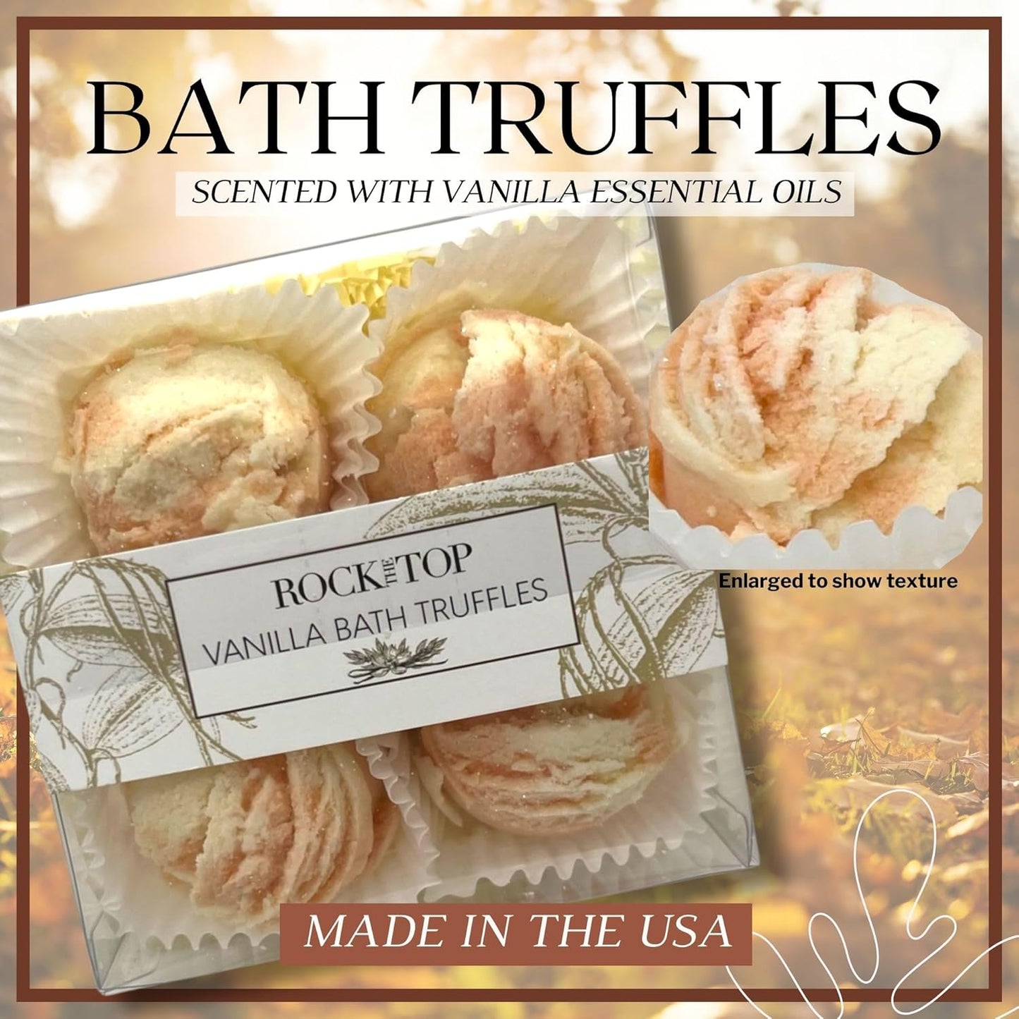 Relaxation Gifts for Women. 6 Self Care Gifts, Mineral-Rich Vanilla Bath Salt, Pumpkin Spice Bath Soap, Bath Bomb Truffles. Spa kit That Will Leave her Skin so Soft.