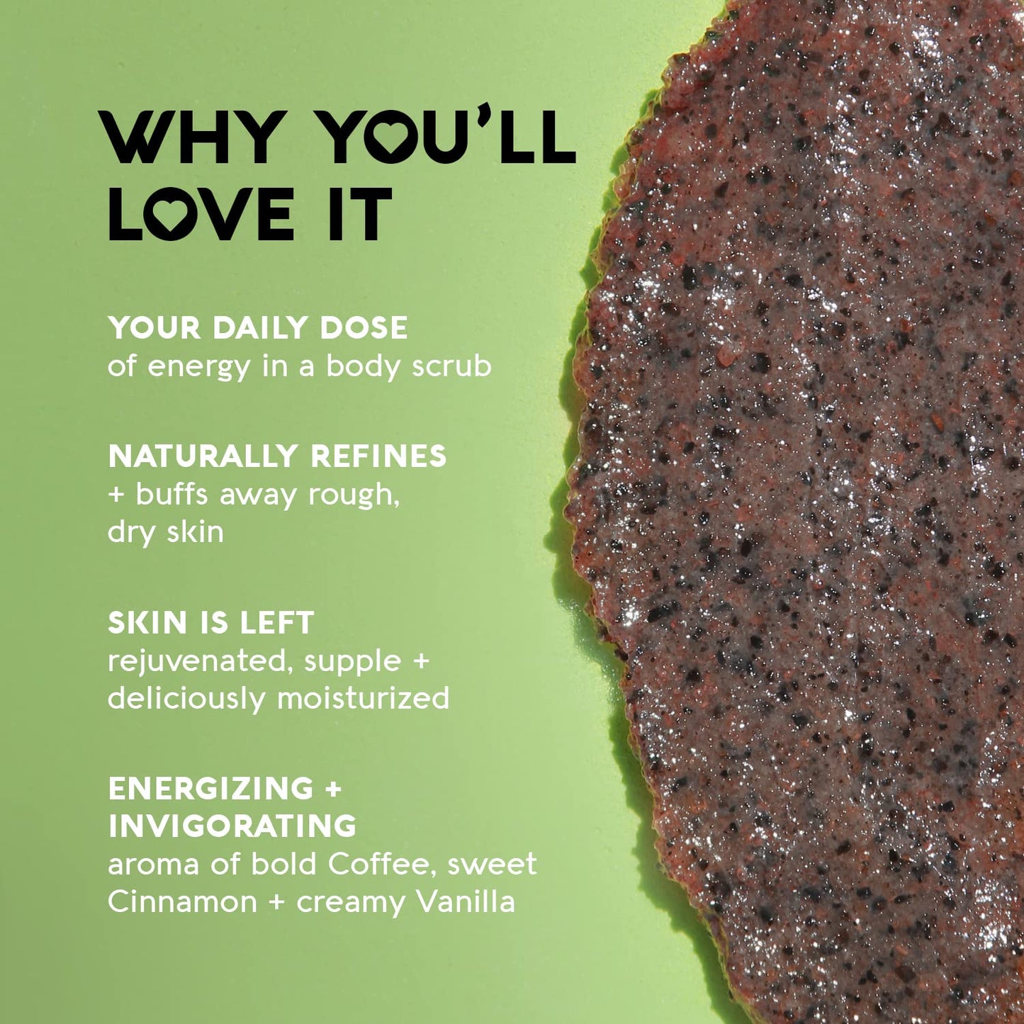 Nature's Beauty Cinnamon Coffee Energy Body Scrub Multi-Pack - Gently Exfoliate, Energize & Invigorate Dull Skin, Made w/Pomegranate & Babassu Oil + Coffee Seed Powder, 11.3 oz (2 Pack)