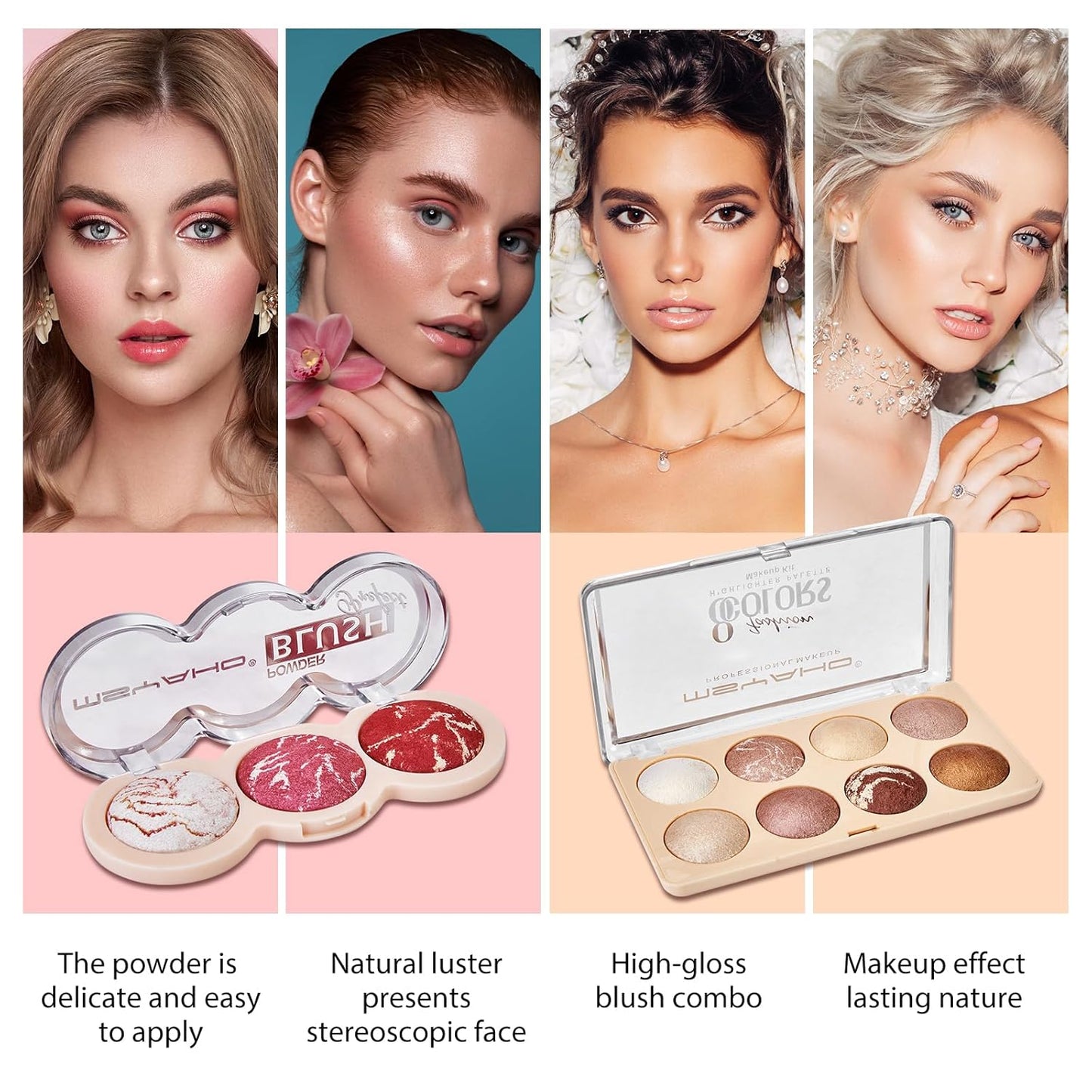 All In One Makeup Kit for Women, Travel Makeup Kit, Make Up Sets Valentine's Day Gift, Includes Eyeshadow Palette Highlighter Contour Blush Eyeliner Eyebrow Powder Mascara Cosmetic Brushes Makeup Set