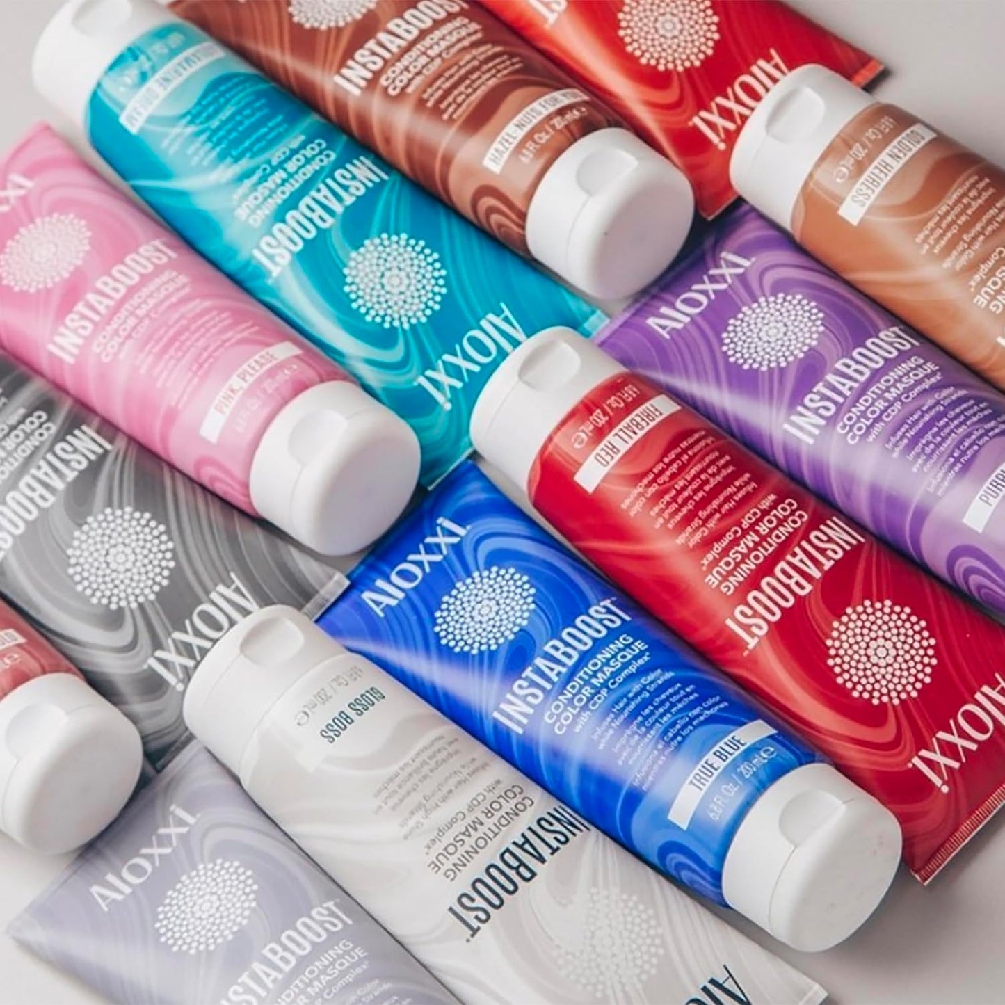 ALOXXI InstaBoost Conditioning Color Mask in Gloss Boss, Adds Glossy Shine and Deeply Conditions Hair, 6.8 Fl Oz