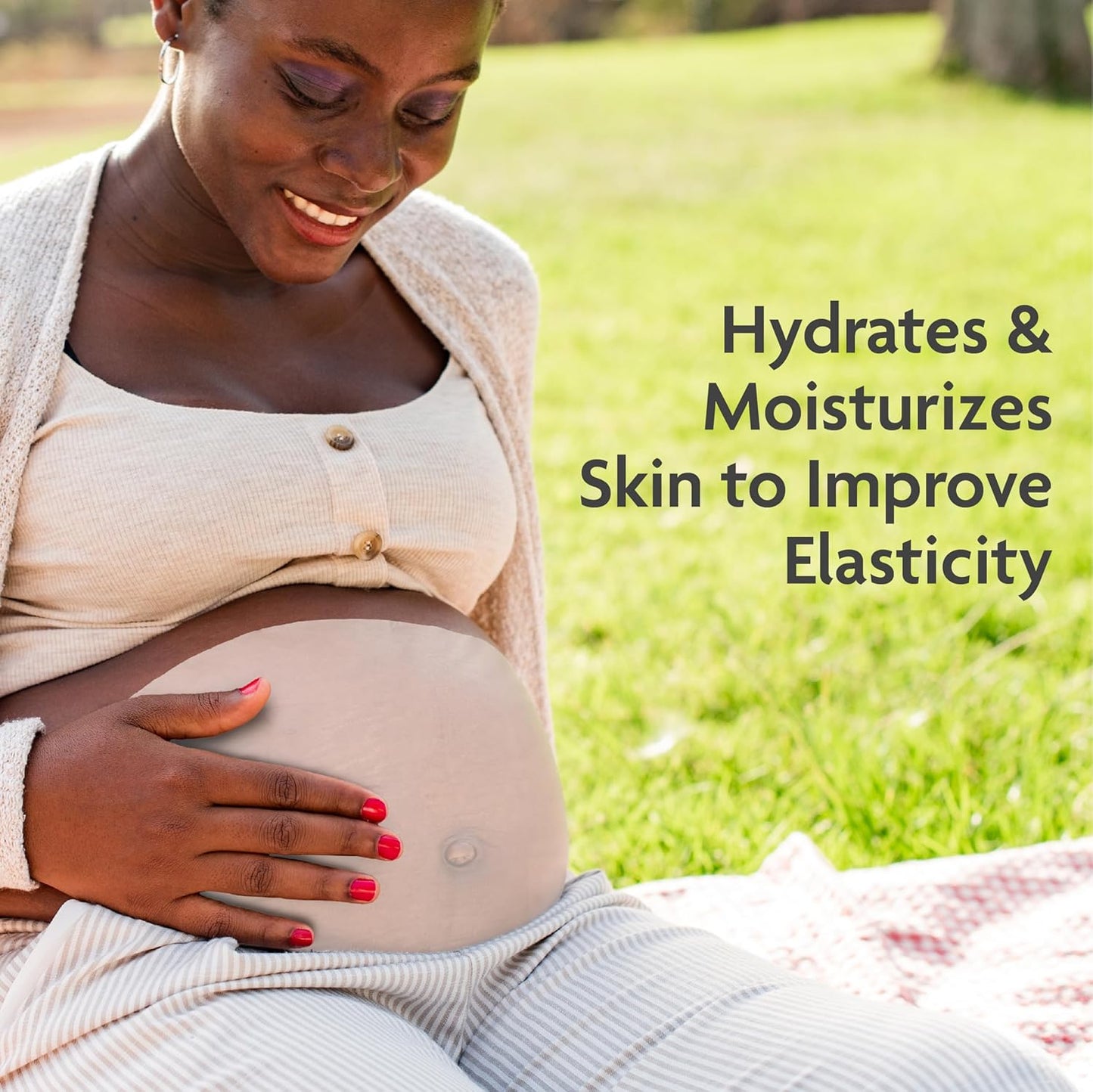 TriLASTIN Belly Masks - Belly Masks for Pregnant Women - Hydrating & Soothing for Itchy Skin - Reduces Stretch Marks - Safe for Sensitive Skin - Paraben & Phthalate-Free - Made in USA - 1 Pack