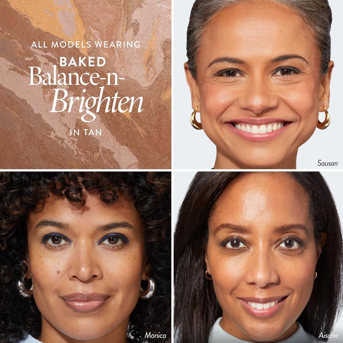 LAURA GELLER NEW YORK Award-Winning Baked Balance-n-Brighten To Go Travel Size Color Correcting Powder Foundation - Tan - Buildable Light to Medium Coverage - Demi-Matte Natural