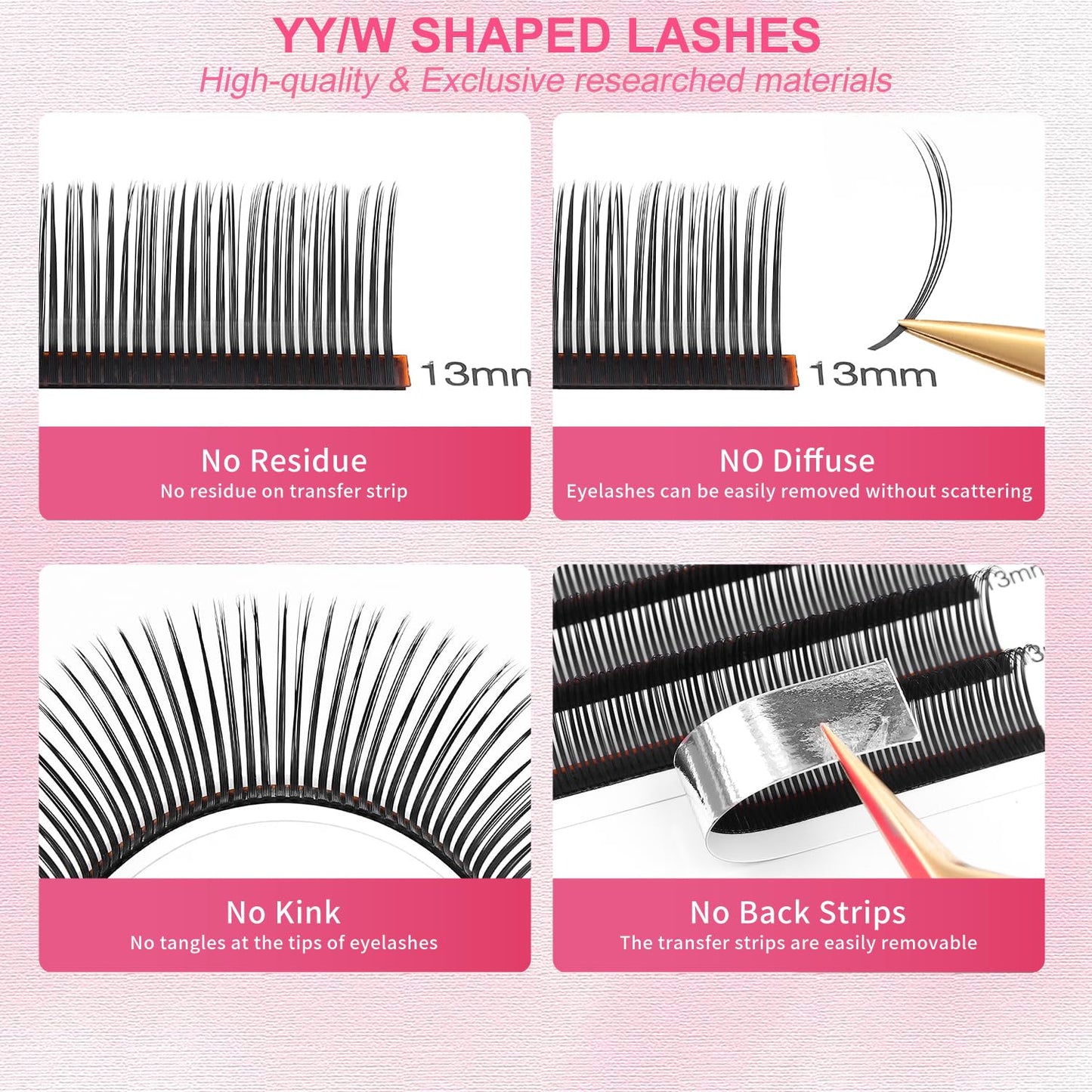 5D Flower Lash Extensions Spikes Lashes 0.07 Matte Black D Curl Lashes 12mm Volume Eyelash Extension Lash Trays Professional Use(5D Flower,0.07-D,12mm)