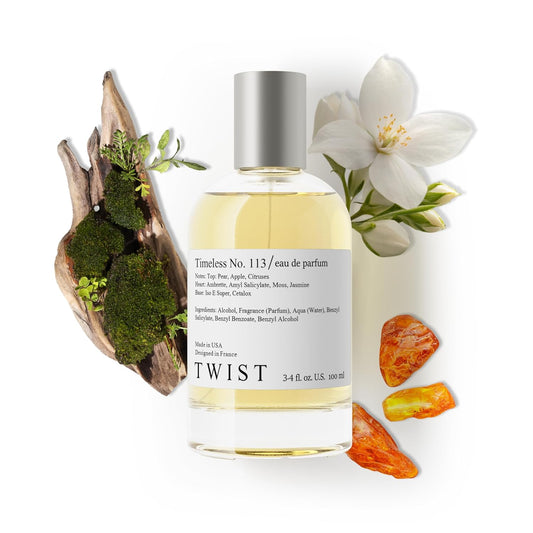 Twist Timeless No. 113 - Inspired by L. L.abo Another 13, Long-Lasting Perfume for Women & Men, Vegan, Clean Ingredients, Musk & Ambroxan Unisex Fragrance – Spray 100 ml | 3.4 fl. oz