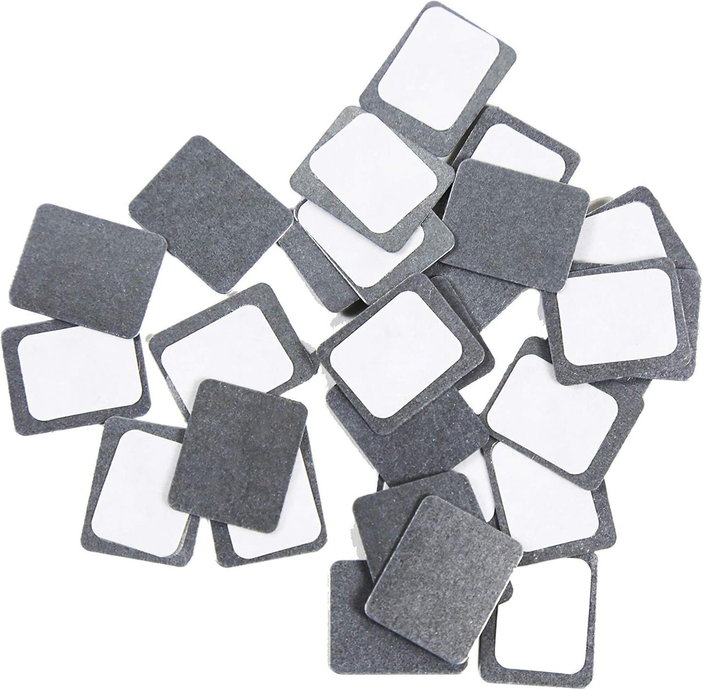 Square Metal Stickers 26mm 30-Pack for Non-Magnetized Makeup Pans