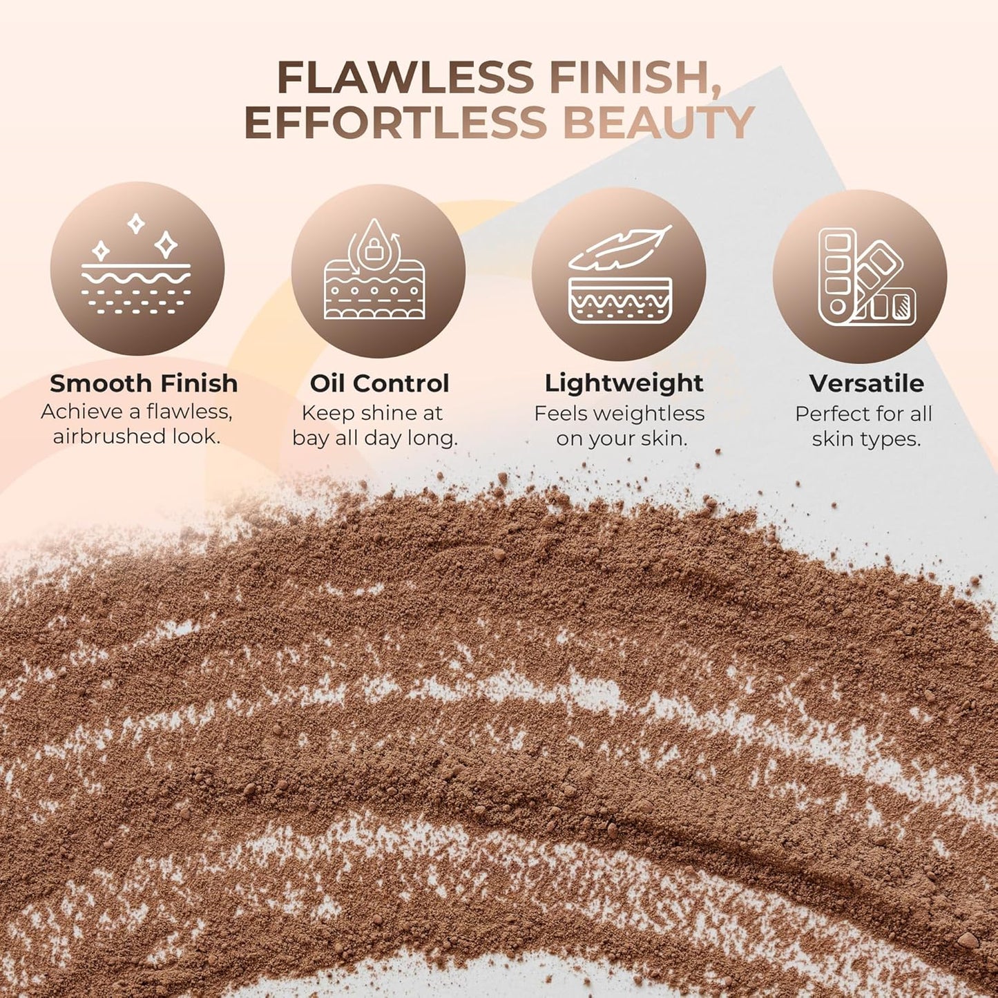 (8 Ounce) (EBONY) Foundation Powder Refill By Sweet Face Minerals, Lightweight Mineral Loose Makeup Powder with SPF 20, Full Coverage Flawless Finish, Talc-free, Cruelty-Free, Refillable Pouch