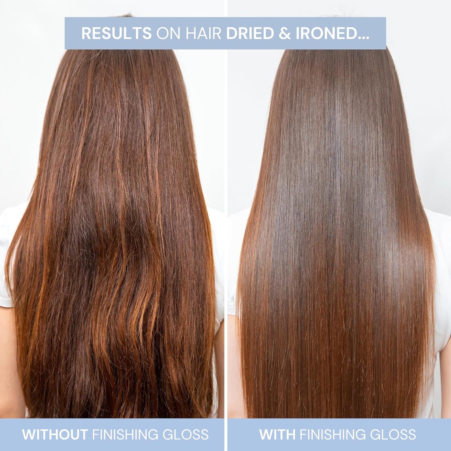 SIMPLY SMOOTH Xtend Keratin Replenishing Finishing Gloss (Pump) - Weightless Finishing Serum for All Hair Types - Adds Shine, Controls Humidity & Eliminates Frizz