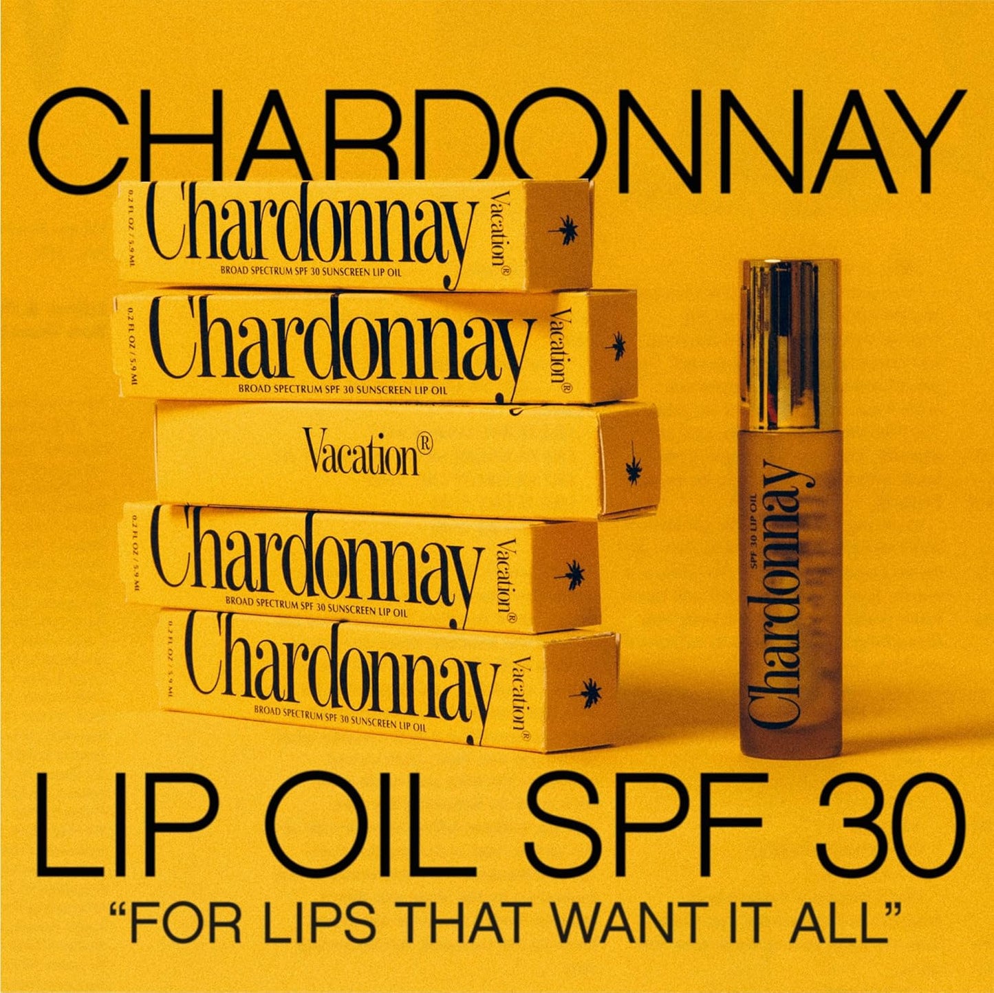 SPF 30 Chardonnay Lip Oil by Vacation